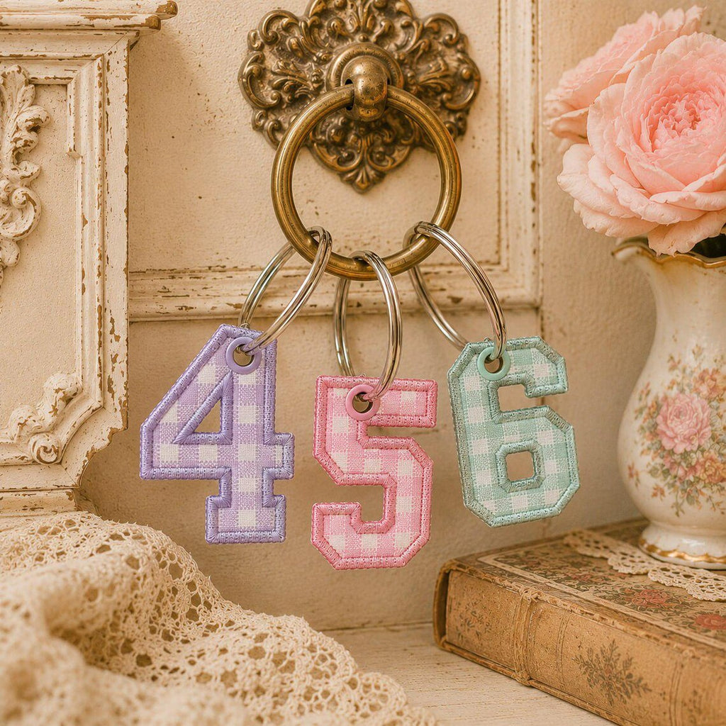 ITH Alphabet Bag Tag Embroidery Font, BX Font, Monogram A-Z, In The Hoop Backpack Charm, Girls School Bag Tag, dst,des, exp, jep, vp3