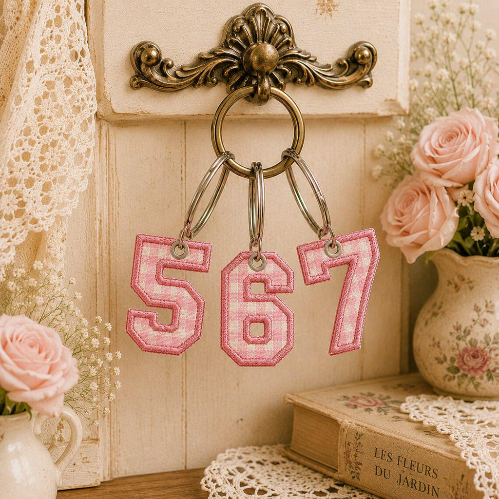 ITH Alphabet Bag Tag Embroidery Font, BX Font, Monogram A-Z, In The Hoop Backpack Charm, Girls School Bag Tag, dst,des, exp, jep, vp3