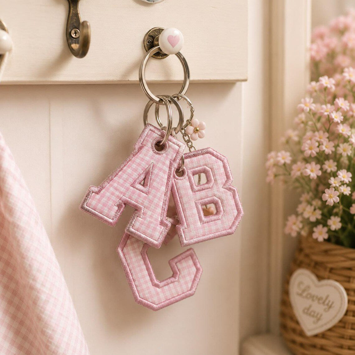 ITH Alphabet Bag Tag Embroidery Font, BX Font, Monogram A-Z, In The Hoop Backpack Charm, Girls School Bag Tag, dst,des, exp, jep, vp3