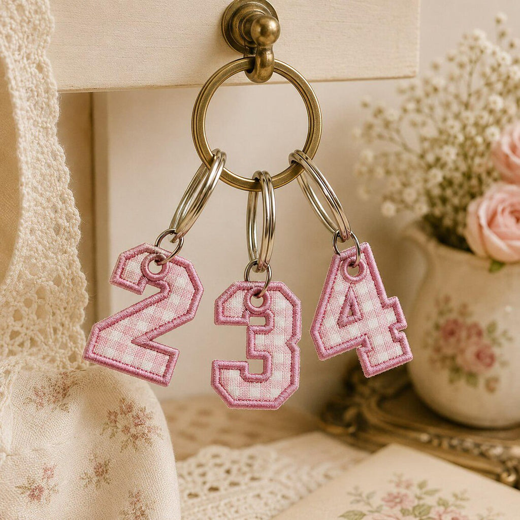 ITH Alphabet Bag Tag Embroidery Font, BX Font, Monogram A-Z, In The Hoop Backpack Charm, Girls School Bag Tag, dst,des, exp, jep, vp3