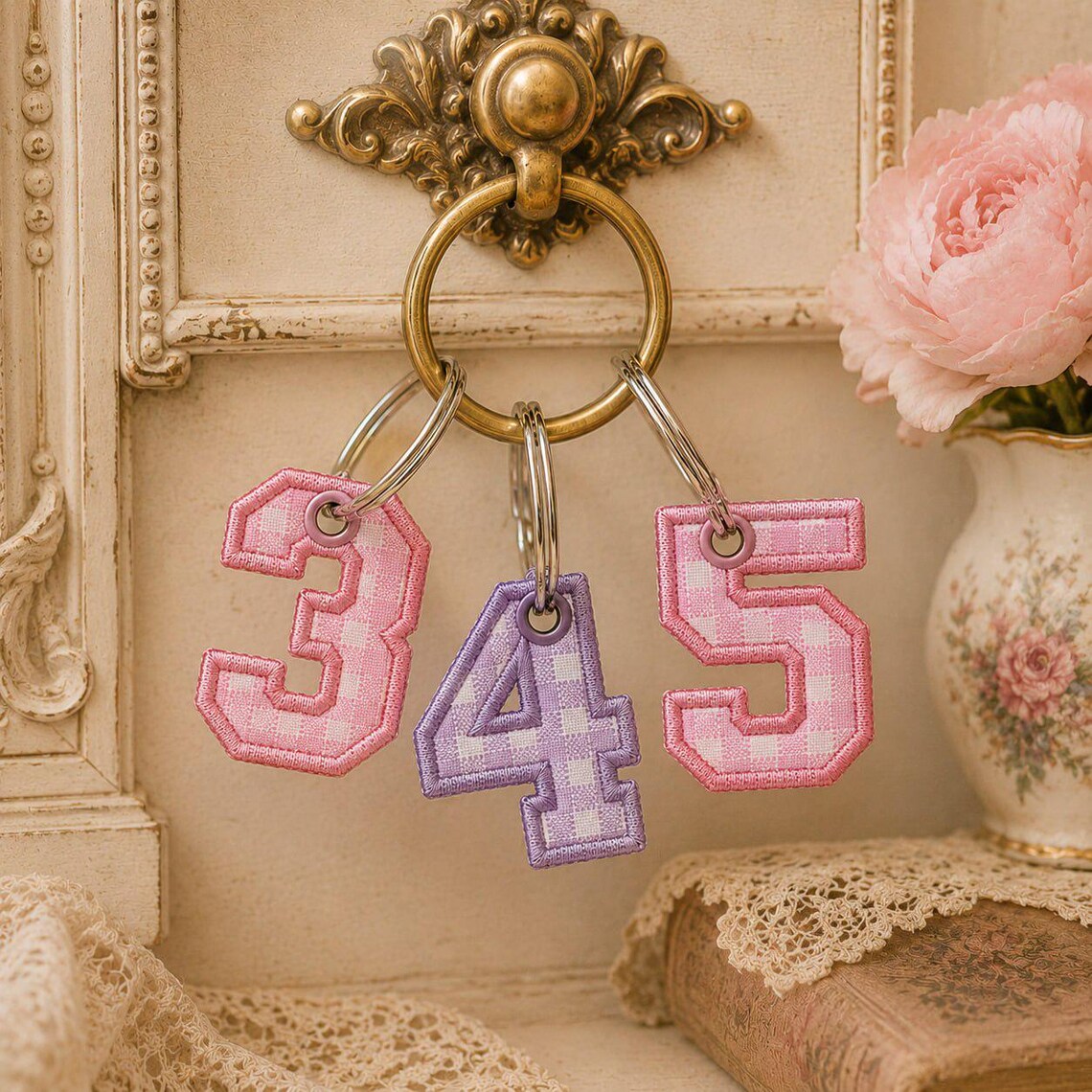 ITH Alphabet Bag Tag Embroidery Font, BX Font, Monogram A-Z, In The Hoop Backpack Charm, Girls School Bag Tag, dst,des, exp, jep, vp3